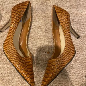 Preloved Nine West Cognac animal print 👠